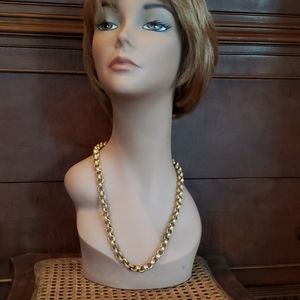 Gold Tone Chain Link Necklace